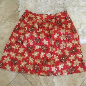 unique vintage Retrolicious gingerbread men skirt size 2x New